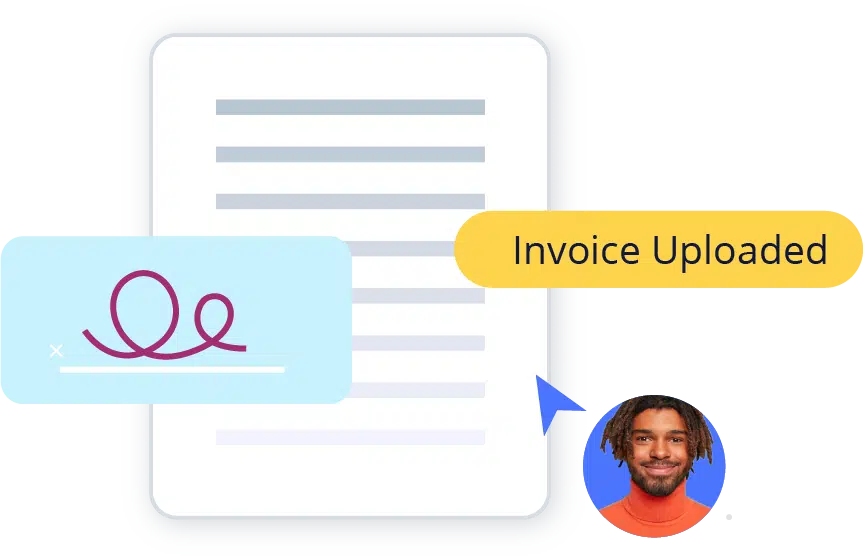 The NRE vendor portal enables vendors/landlords to upload invoices, link invoice with expense bucket, communicate with tenant in workflow.