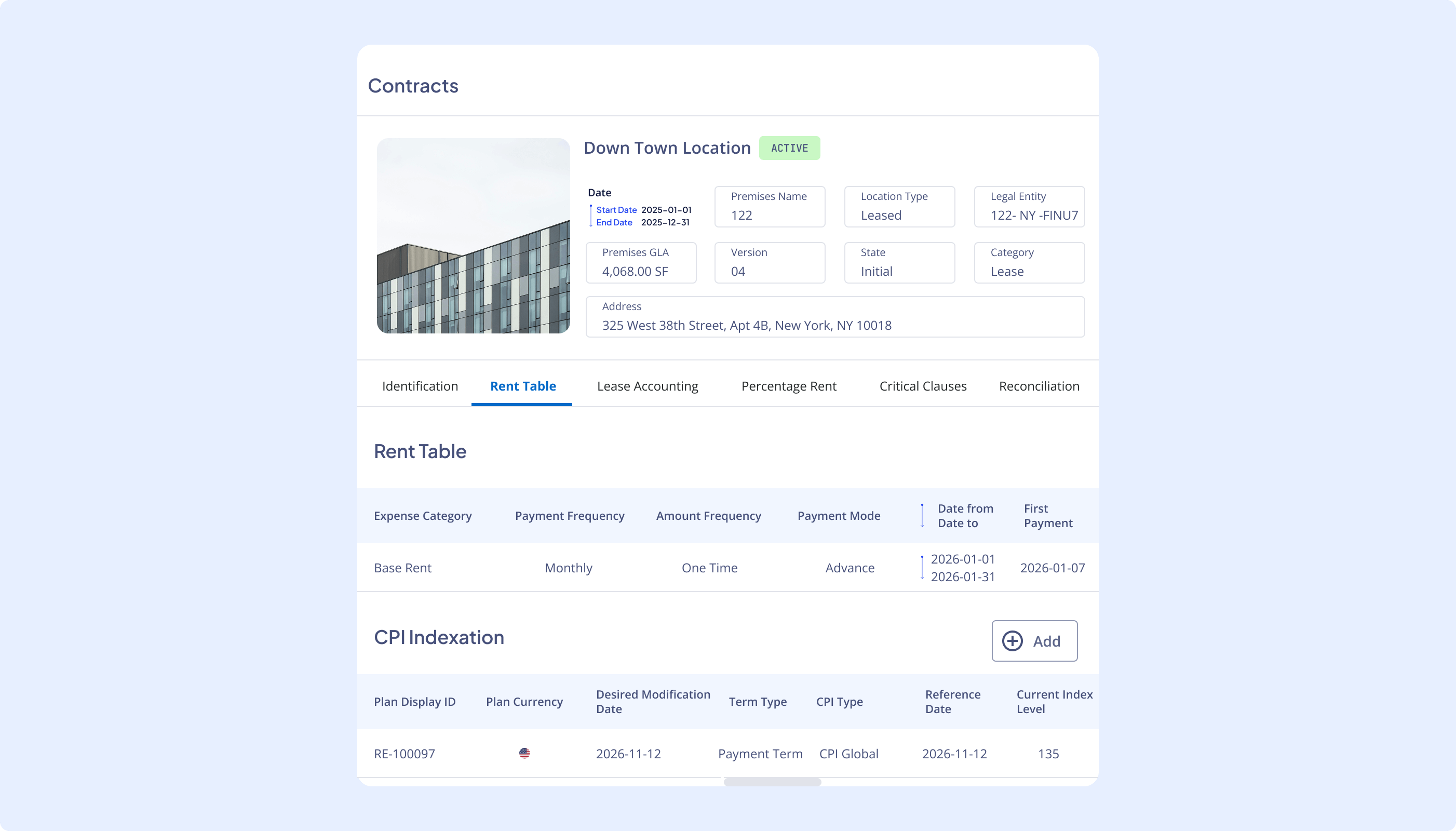 Automate escalating rent calculations with Nakisa IWMS.