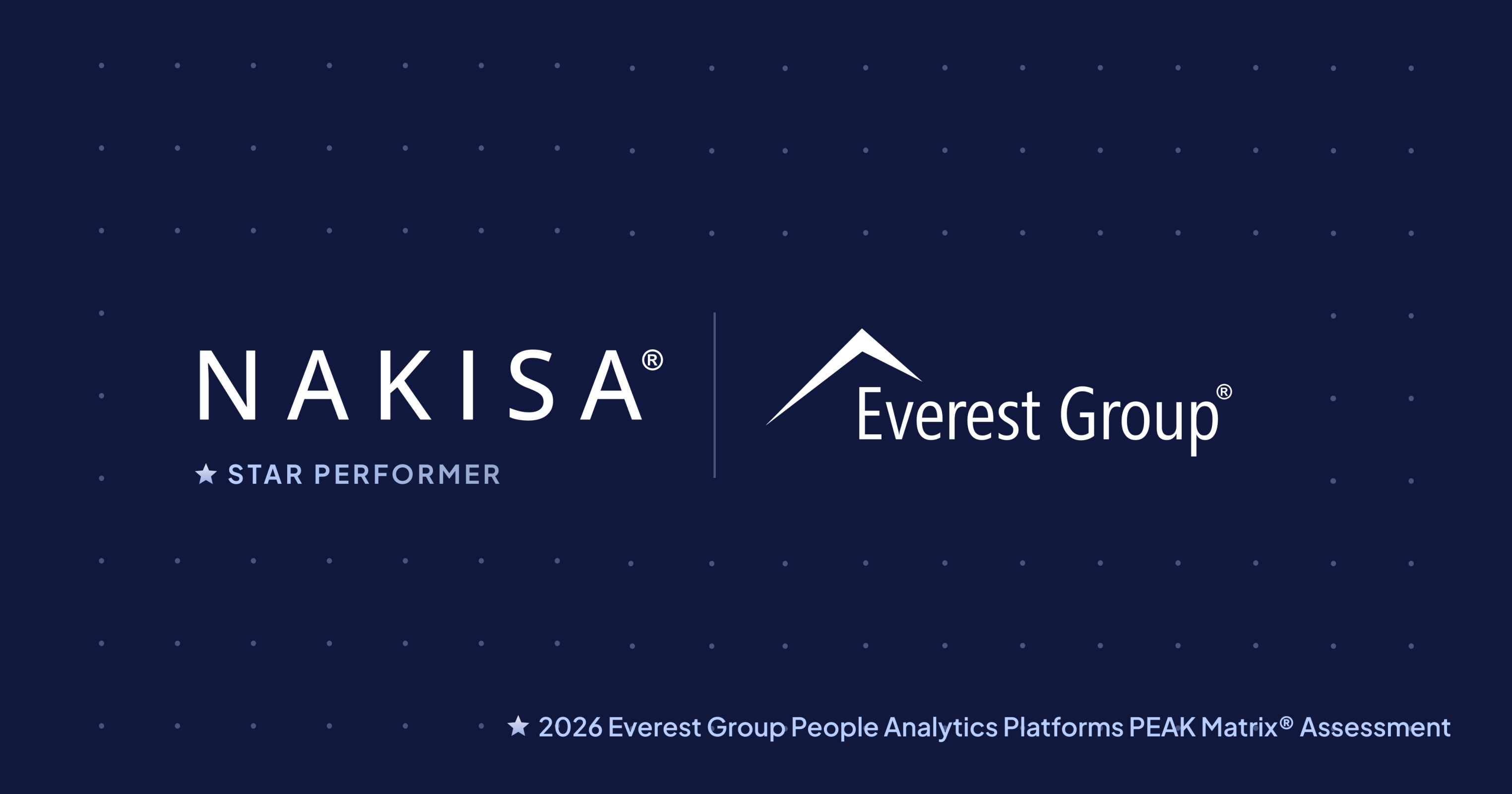 Nakisa is a Star Performer in Everest's 2026 People Analytics PEAK Matrix