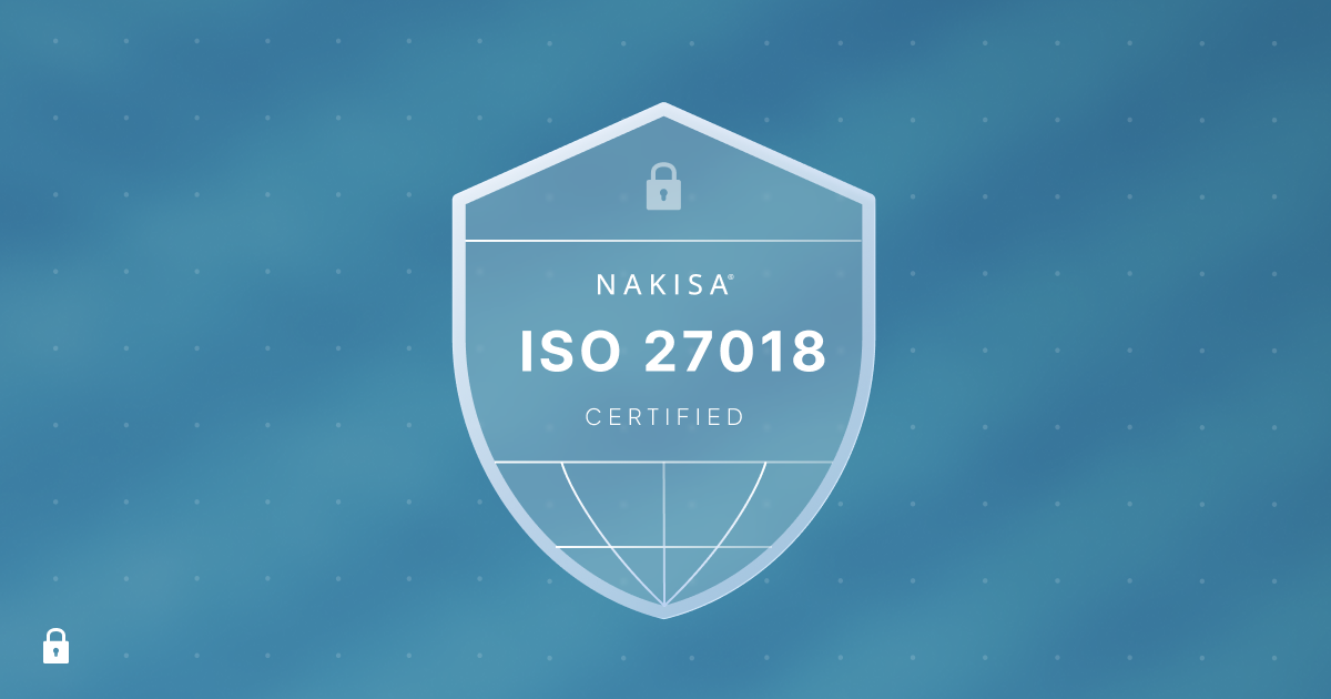Nakisa achieves ISO 27018 certification